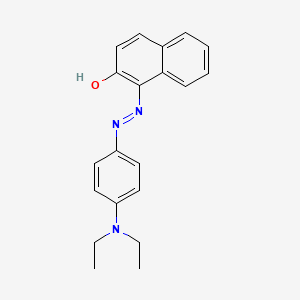 molecular formula C20H21N3O B1655923 2-Naphthalenol, 1-[[4-(diethylamino)phenyl]azo]- CAS No. 4536-70-3