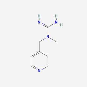 molecular formula C8H12N4 B1655938 N-Methyl-N-[(pyridin-4-yl)methyl]guanidine CAS No. 46114-71-0