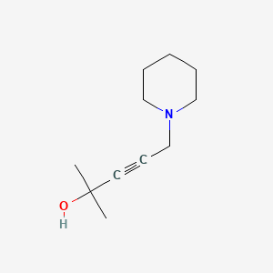 molecular formula C11H19NO B1655945 3-Pentyn-2-ol, 2-methyl-5-(1-piperidinyl)- CAS No. 46230-70-0