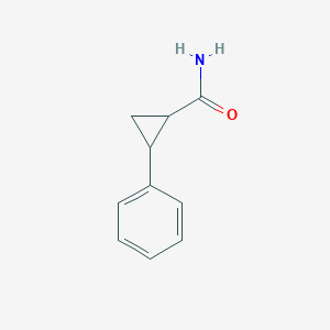 molecular formula C10H11NO B1655958 2-Phenylcyclopropanecarboxamide CAS No. 4659-85-2