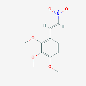 molecular formula C11H13NO5 B1655959 1,2,3-trimethoxy-4-[(E)-2-nitroethenyl]benzene CAS No. 4668-08-0