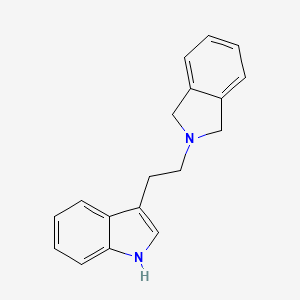 molecular formula C18H18N2 B1655964 Indole, 3-(2-(isoindolin-2-YL)ethyl)- CAS No. 47066-92-2