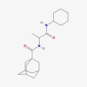 molecular formula C20H32N2O2 B1655968 N-[1-(cyclohexylamino)-1-oxopropan-2-yl]adamantane-1-carboxamide CAS No. 473267-79-7