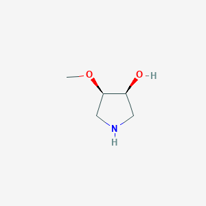 molecular formula C5H11NO2 B1655969 (3S,4R)-4-Methoxypyrrolidin-3-ol CAS No. 473298-28-1