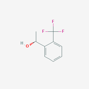 molecular formula C9H9F3O B165597 (1R)-1-[2-(trifluoromethyl)phenyl]ethanol CAS No. 127852-29-3