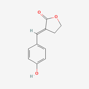 molecular formula C11H10O3 B1655970 3-(4-Hydroxybenzylidene)dihydro-2(3H)-furanone CAS No. 4736-30-5