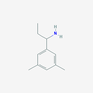 molecular formula C11H17N B1655975 1-(3,5-Dimethylphenyl)propan-1-amine CAS No. 473732-62-6