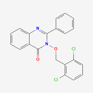3-[(2,6-Dichlorobenzyl)oxy]-2-phenyl-3,4-dihydroquinazolin-4-one