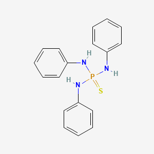 molecular formula C18H18N3PS B1655985 N-dianilinophosphinothioylaniline CAS No. 4743-38-8