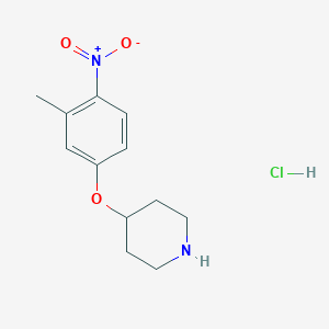 molecular formula C12H17ClN2O3 B165599 4-(3-Methyl-4-nitrophenoxy)piperidine hydrochloride CAS No. 138227-73-3