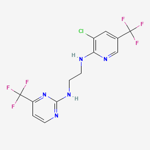 N-[3-chloro-5-(trifluoromethyl)pyridin-2-yl]-N'-[4-(trifluoromethyl)pyrimidin-2-yl]ethane-1,2-diamine