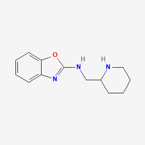 molecular formula C13H17N3O B1655991 N-(2-piperidinylmethyl)-2-benzoxazolamine CAS No. 475105-37-4