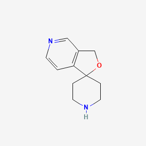 molecular formula C11H14N2O B1655995 spiro[3H-furo[3,4-c]pyridine-1,4'-piperidine] CAS No. 475437-27-5