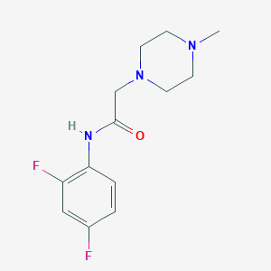 molecular formula C13H17F2N3O B1656004 N-(2,4-difluorophenyl)-2-(4-methylpiperazin-1-yl)acetamide CAS No. 4766-93-2