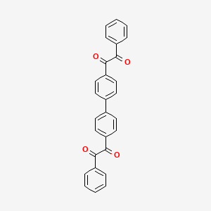 molecular formula C28H18O4 B1656006 Ethanedione, 1,1'-[1,1'-biphenyl]-4,4'-diylbis[2-phenyl- CAS No. 47709-64-8