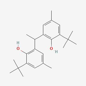 molecular formula C24H34O2 B1656007 2-Tert-butyl-6-[1-(3-tert-butyl-2-hydroxy-5-methylphenyl)ethyl]-4-methylphenol CAS No. 4773-40-4
