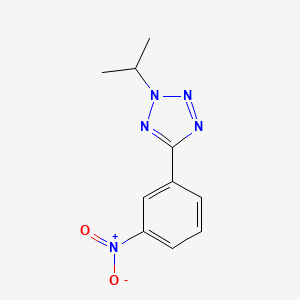 molecular formula C10H11N5O2 B1656011 5-(3-Nitrophenyl)-2-propan-2-yltetrazole CAS No. 4775-34-2
