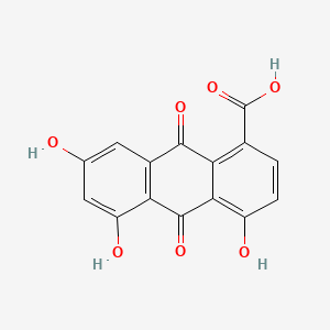 molecular formula C15H8O7 B1656016 4,5,7-Trihydroxy-9,10-dioxo-9,10-dihydroanthracene-1-carboxylic acid CAS No. 478-45-5