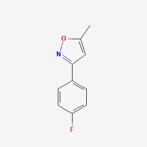 molecular formula C10H8FNO B1656043 3-(4-Fluorophenyl)-5-methylisoxazole CAS No. 491875-99-1