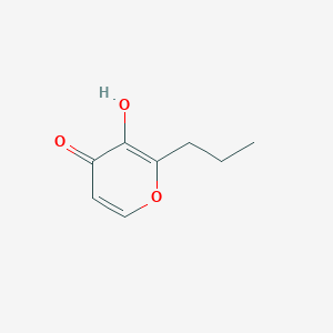 molecular formula C8H10O3 B1656050 3-Hydroxy-2-propyl-4H-pyran-4-one CAS No. 4940-16-3