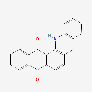 molecular formula C21H15NO2 B1656053 1-Anilino-2-methyl-9,10-anthraquinone CAS No. 4947-27-7