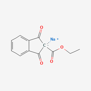 1H-Indene-2-carboxylic acid, 2,3-dihydro-1,3-dioxo-, ethyl ester, ion(1-), sodium