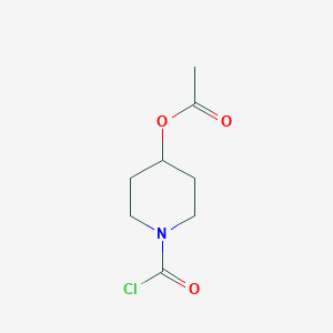 1-Piperidinecarbonyl chloride, 4-(acetyloxy)-