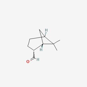 molecular formula C10H16O B1656066 (1alpha,2alpha,5alpha)-6,6-Dimethylbicyclo(3.1.1)heptane-2-carbaldehyde CAS No. 49751-88-4