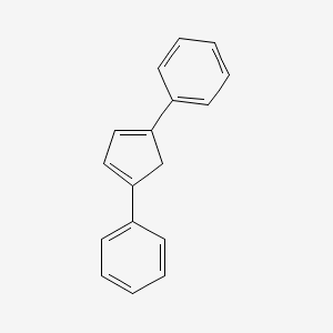 molecular formula C17H14 B1656068 1-(4-Phenylcyclopenta-1,3-dienyl)benzene CAS No. 4982-34-7