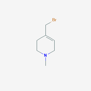 molecular formula C7H12BrN B1656070 4-(Bromomethyl)-1-methyl-1,2,3,6-tetrahydropyridine CAS No. 499770-89-7