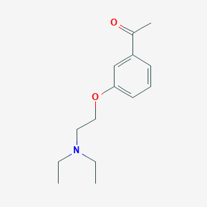 molecular formula C14H21NO2 B1656076 1-{3-[2-(Diethylamino)ethoxy]phenyl}ethanone CAS No. 500286-26-0