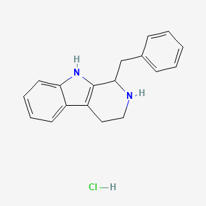 molecular formula C18H19ClN2 B1656092 1-benzyl-2,3,4,9-tetrahydro-1H-pyrido[3,4-b]indole;hydrochloride CAS No. 50315-78-1