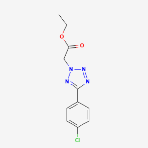 molecular formula C11H11ClN4O2 B1656093 2H-Tetrazole-2-acetic acid, 5-(4-chlorophenyl)-, ethyl ester CAS No. 50326-22-2
