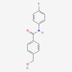molecular formula C14H12FNO2 B1656098 N-(4-Fluorophenyl)-4-(hydroxymethyl)benzamide CAS No. 503543-73-5