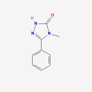 molecular formula C9H9N3O B1656099 3H-1,2,4-Triazol-3-one, 2,4-dihydro-4-methyl-5-phenyl- CAS No. 50369-39-6
