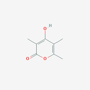 molecular formula C8H10O3 B1656102 4-羟基-3,5,6-三甲基-2H-吡喃-2-酮 CAS No. 50405-44-2