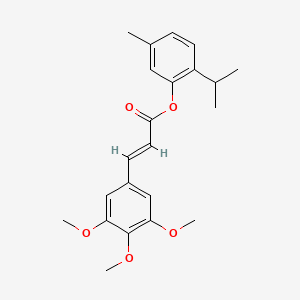 molecular formula C22H26O5 B1656105 Thymol trimethoxycinnamate CAS No. 504394-57-4