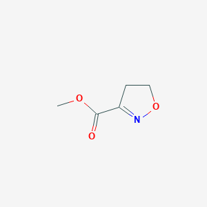 molecular formula C5H7NO3 B1656112 Methyl 4,5-dihydro-1,2-oxazole-3-carboxylate CAS No. 50491-29-7