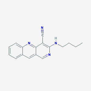 Benzo[b][1,6]naphthyridine-4-carbonitrile, 3-(butylamino)-