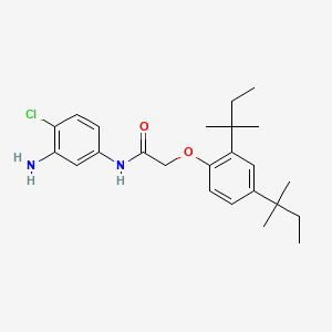 molecular formula C24H33ClN2O2 B1656122 N-(3-Amino-4-chlorophenyl)-2-(2,4-di-tert-pentylphenoxy)acetamide CAS No. 50671-00-6