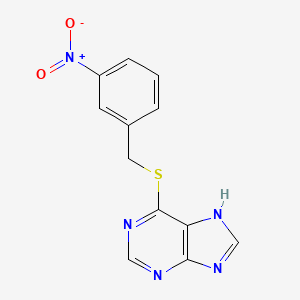 6-[(3-nitrophenyl)methylsulfanyl]-7H-purine