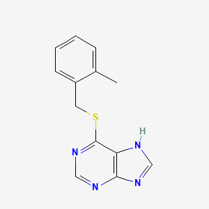 6-[(2-methylphenyl)methylsulfanyl]-7H-purine