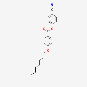 molecular formula C22H25NO3 B1656130 Benzoic acid, 4-(octyloxy)-, 4-cyanophenyl ester CAS No. 50793-89-0