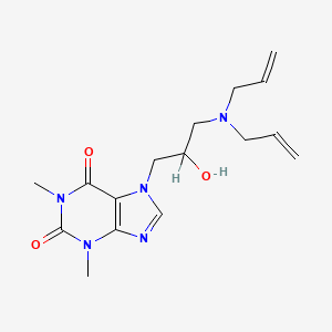 molecular formula C16H23N5O3 B1656140 7-(3-(Diallylamino)-2-hydroxypropyl)theophylline CAS No. 5096-27-5