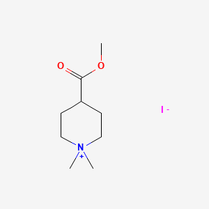 molecular formula C9H18INO2 B1656145 Piperidinium, 4-(methoxycarbonyl)-1,1-dimethyl-, iodide CAS No. 51023-67-7