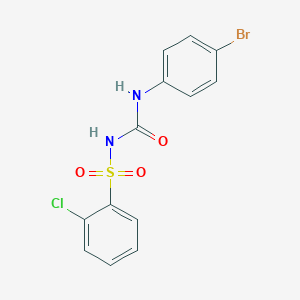 B1656153 1-(4-Bromophenyl)-3-(2-chlorophenyl)sulfonylurea CAS No. 5109-60-4