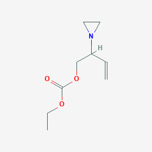 2-(Aziridin-1-yl)but-3-enyl ethyl carbonate