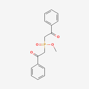 2-[Methoxy(phenacyl)phosphoryl]-1-phenylethanone
