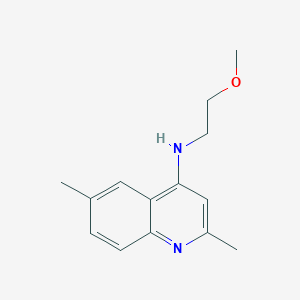 N-(2-methoxyethyl)-2,6-dimethylquinolin-4-amine