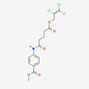 Methyl 4-({5-oxo-5-[(2,3,3-trichloroprop-2-en-1-yl)oxy]pentanoyl}amino)benzoate